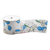 Pill Sprinkles Pattern Satinband (Spule)