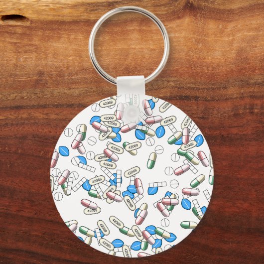 Pill Sprinkles Pattern Schlüsselanhänger (Vorderseite)