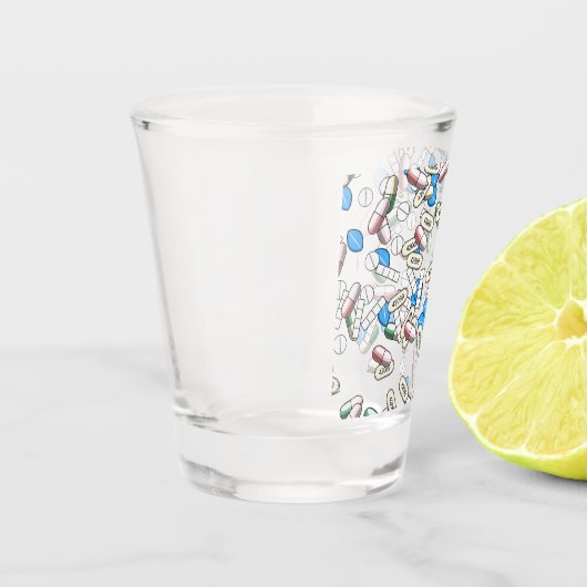 Pill Sprinkles Pattern Schnapsglas (Links)