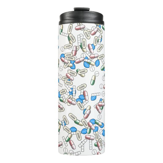 Pill Sprinkles Pattern Thermosbecher (Vorderseite)