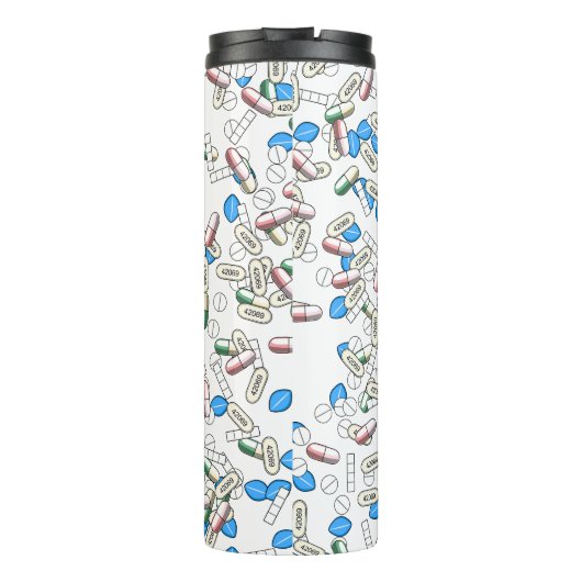 Pill Sprinkles Pattern Thermosbecher (Rückseite)