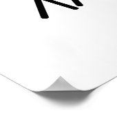 Pill the Beat Funny Medicine Music Puff Poster (Ecke)