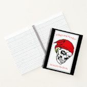 Pillage und Plunder weißer/schwarzer Hintergrund Notizblock (Innenseite)