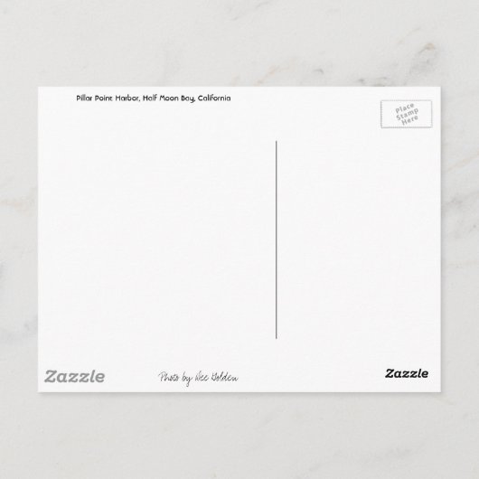 Pillar Point Harbour Postkarte (Rückseite)