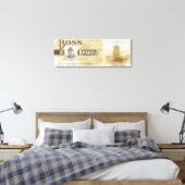 Pillar Rock, Washington - Boss-Lachs-Label Leinwanddruck (Insitu (Schlafzimmer))