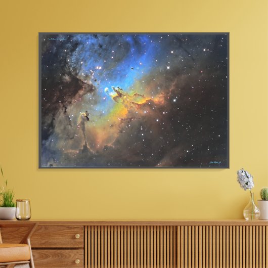 Pillars of Creation - Distinguished Canvas Print Leinwanddruck (Insitu (Wohnzimmer))