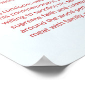 Pillars of Islam - Hajj (Pilgrimage) Red Poster (Ecke)