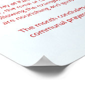 Pillars of Islam - Sawm (Fast) Red Poster (Ecke)