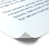 Pillars of Islam - Shahada (Faith) - Blue Poster (Ecke)