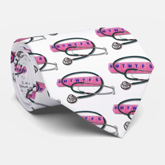 PillContainerSteth041109shadows Krawatte (Gerollt)