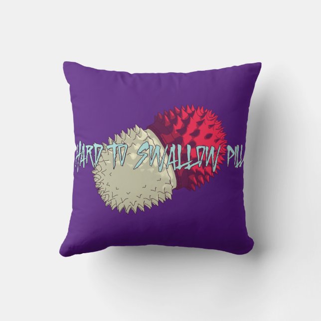 Pille schwer zu schlucken kissen (Rückseite)