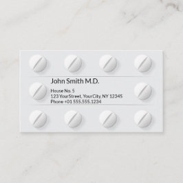 Pillen Berufliche Arzneimittel Terminkarte