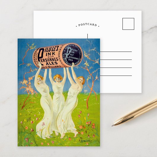 Pillen für blassende Menschen | Leonetto Cappiello Postkarte