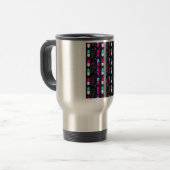 Pillen mit rosa Glitzer Reisebecher (Vorderseite Links)