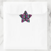 Pillen mit rosa Glitzer Stern-Aufkleber (Tasche)
