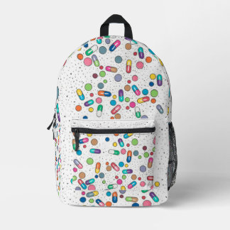 Pillen oval bedruckter rucksack