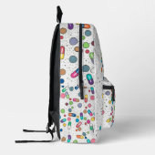 Pillen oval bedruckter rucksack (Links)