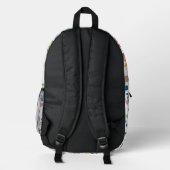 Pillen oval bedruckter rucksack (Rückseite)