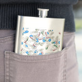 Pillen-Sprinkles-Muster Flachmann (Beispiel)