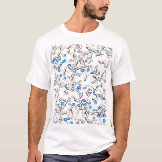 Pillen-Sprinkles-Muster T-Shirt (Vorderseite)