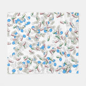 Pillen-Streumuster Fleecedecke (Vorderseite (Horizontal))