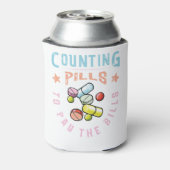 Pillen zählen, um die Bills-Apotheke zu bezahlen Dosenkühler (Kanne Rückseite)