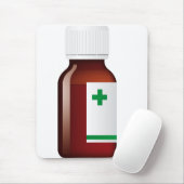 Pillenflasche Mousepad (Mit Mouse)
