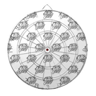 Pillenhandgezogener Hundehund-Liebhaber des Fotos  Dartscheibe