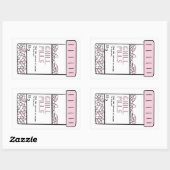 Pillenkleber Rechteckiger Aufkleber (Blatt)