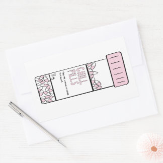 Pillenkleber Rechteckiger Aufkleber