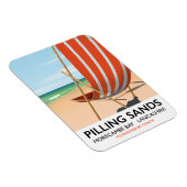 Pilling Sands Morecambe Bay, Lancashire Magnet (Rechte Seite)