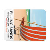 Pilling Sands Morecambe Bay, Lancashire Magnet (Horizontal)
