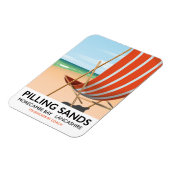 Pilling Sands Morecambe Bay, Lancashire Magnet (Linke Seite)