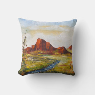 Pillow Ann Hayes Painting Red Rock Canyan Kissen