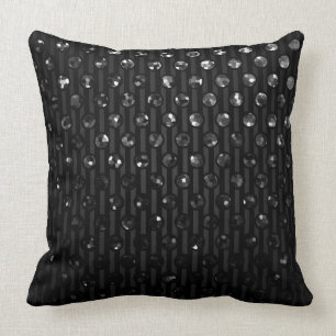 Pillow Black Sparkley Juwelen Kissen