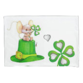Pillow Case St. Patrick's Day Mice Kissenbezug (Vorderseite)