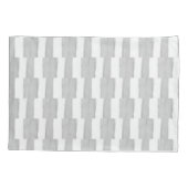 Pillow Case Stripe White and Grey Kissenbezug (Rückseite)