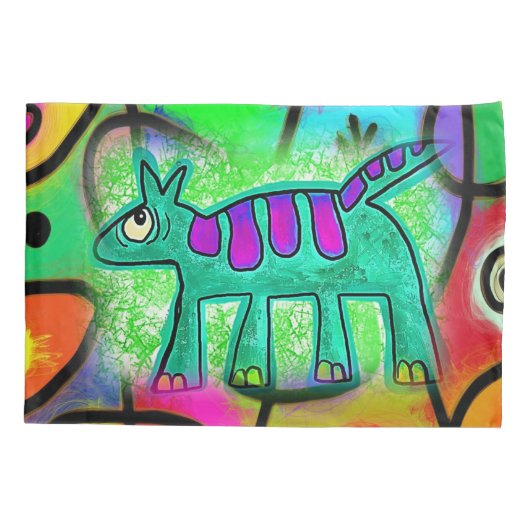 Pillow Case Whimsical Dog Kissenbezug (Rückseite)