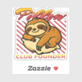 Pillow Club Gründer Classic T - Shirt Aufkleber (Blatt)