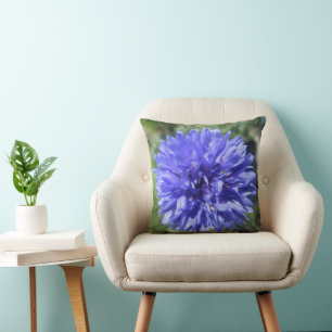 Pillow - Cornflower Blue Bachelor's Button Kissen