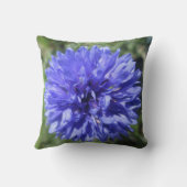 Pillow - Cornflower Blue Bachelor's Button Kissen (Rückseite)