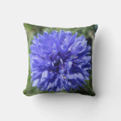 Pillow - Cornflower Blue Bachelor's Button Kissen (Vorderseite)