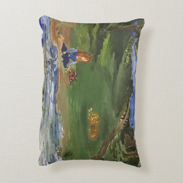 Pillow Day in Park/Sarr Dekokissen (Rückseite(Vertikal))