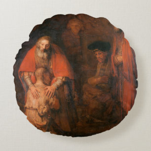 Pillow die Rückkehr des verschwenderischen Sohns Rundes Kissen