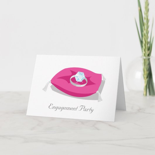 pillow, Engagement Party Karte (Vorderseite)