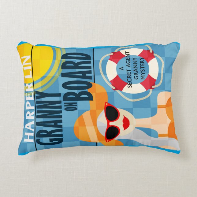 PILLOW Granny an Bord Harper Lin Buchdecke Dekokissen (Vorderseite)