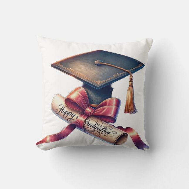 Pillow Happy graduate Kissen (Vorderseite)