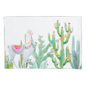 Pillow Hüllen Boho Llama Bohemisch Cacti Wüstenstr Kissenbezug (Vorderseite-Links)
