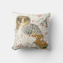 PILLOW JAPANESE OWWL DRUCKPERSÖNLICHES INITIAL