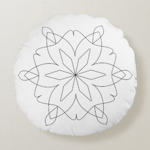 Pillow - Mandala to Color Rundes Kissen